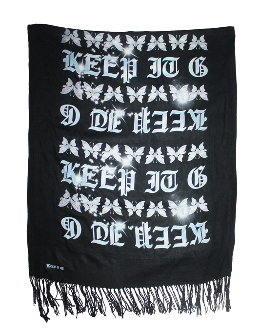 COLD WORLD BLACK SCARF