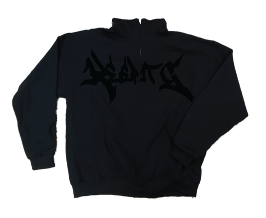 BLACKONBLACK QUARTER ZIP